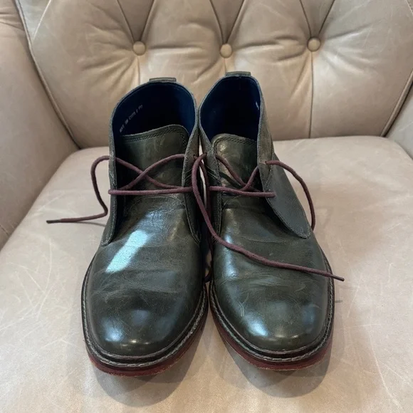 Cole Haan Dark Green Chukka Boots - Picture 2 of 7